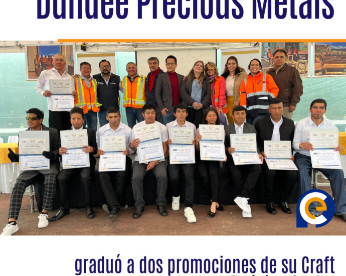 Dundee Precious Metals graduó a dos promociones de su Craft Training Center