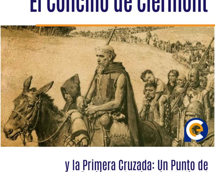 En 1095 en el Concilio de Clermont, el papa Urbano II convoca a la Primera Cruzada