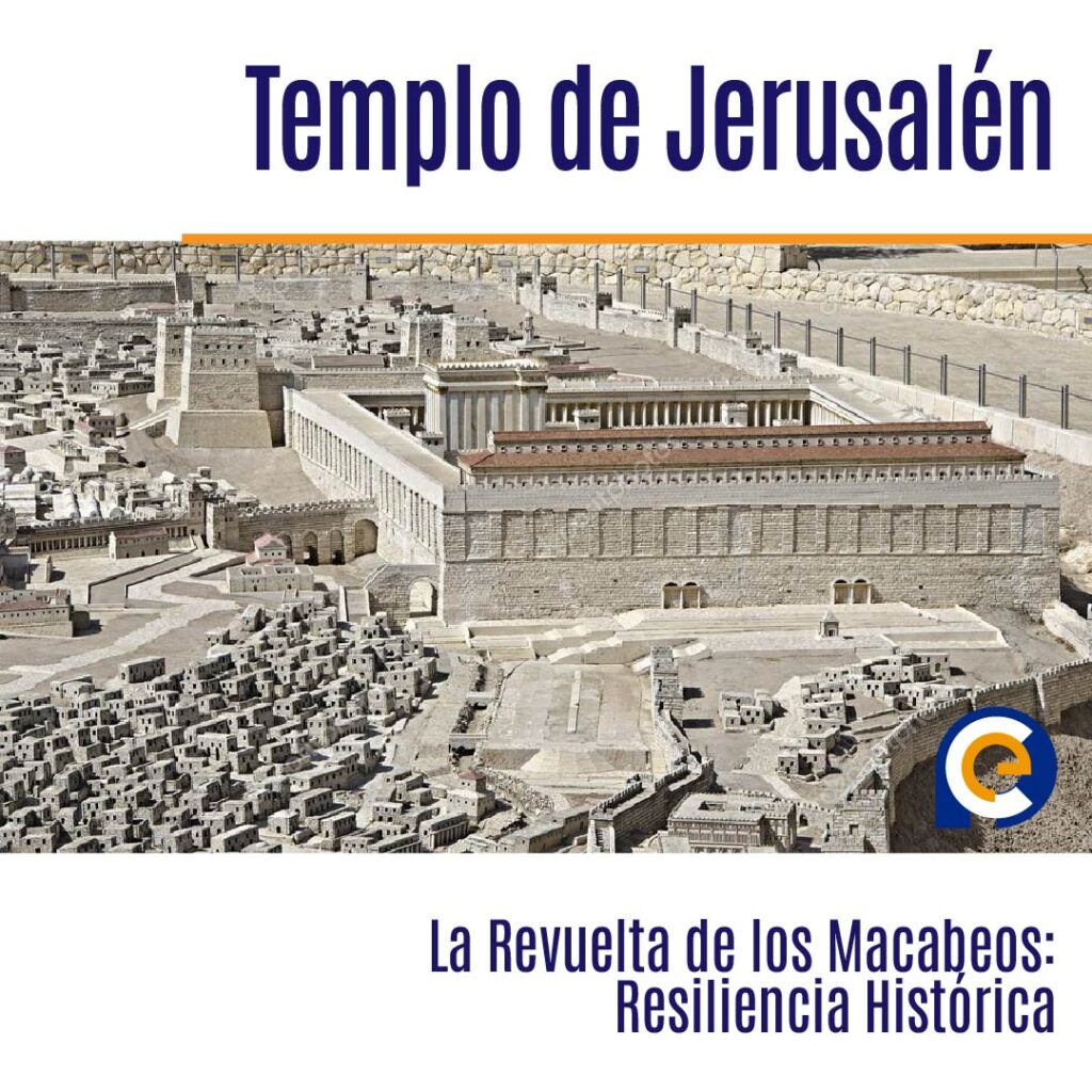 En el 164 a. C, Judas Macabeo reconstruye el Templo de Jerusalén