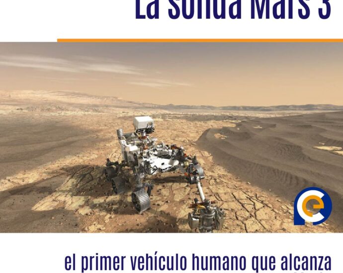 En 1971 aterriza en Marte la sonda soviética Mars 3, el primer vehículo humano en alcanzar ese planeta