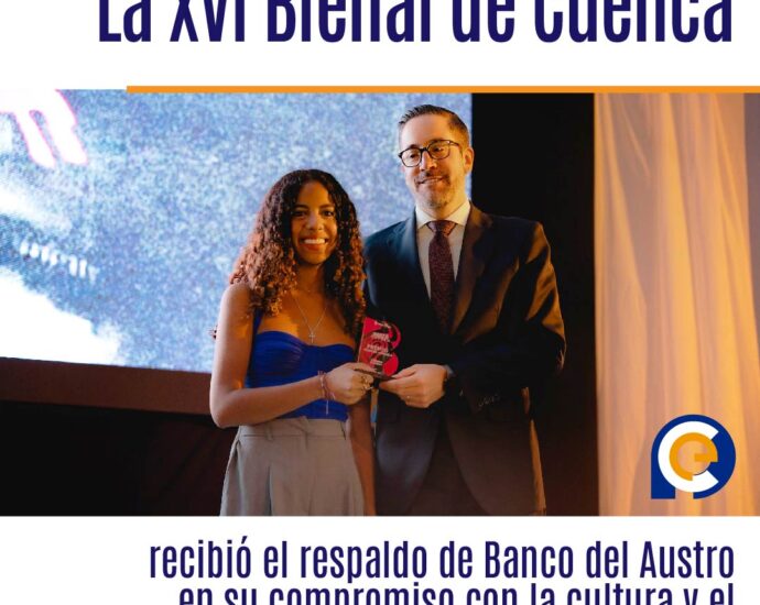 La XVI Bienal de Cuenca recibió el respaldo de Banco del Austro en su compromiso con la cultura y el arte