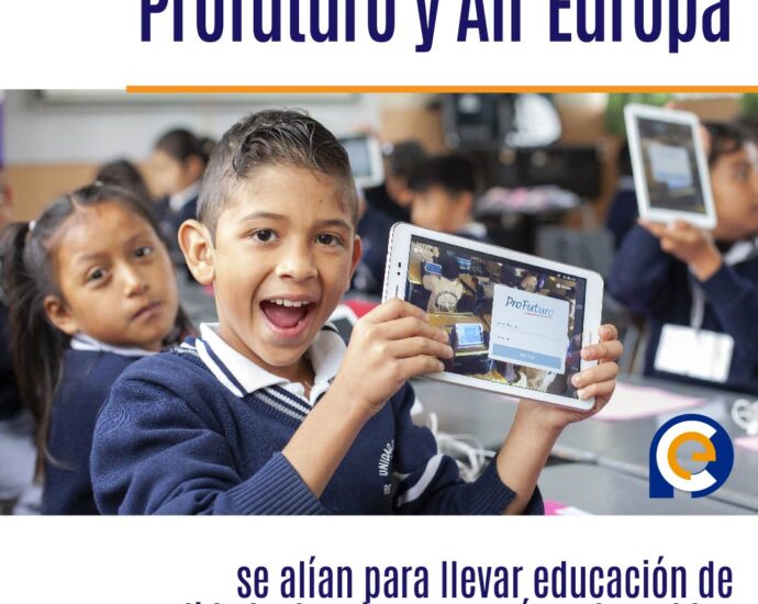 Profuturo y Air Europa se alían para llevar educación de calidad a los rincones más vulnerables de América Latina