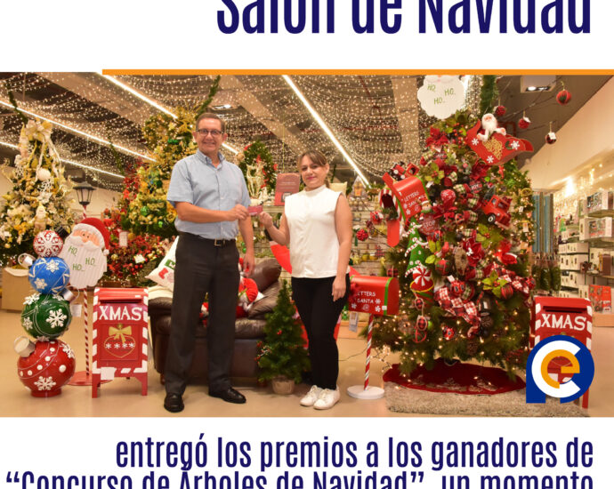 Salón de Navidad entregó los premios a los ganadores de “Concurso de Árboles de Navidad”, un momento especial para compartir en familia