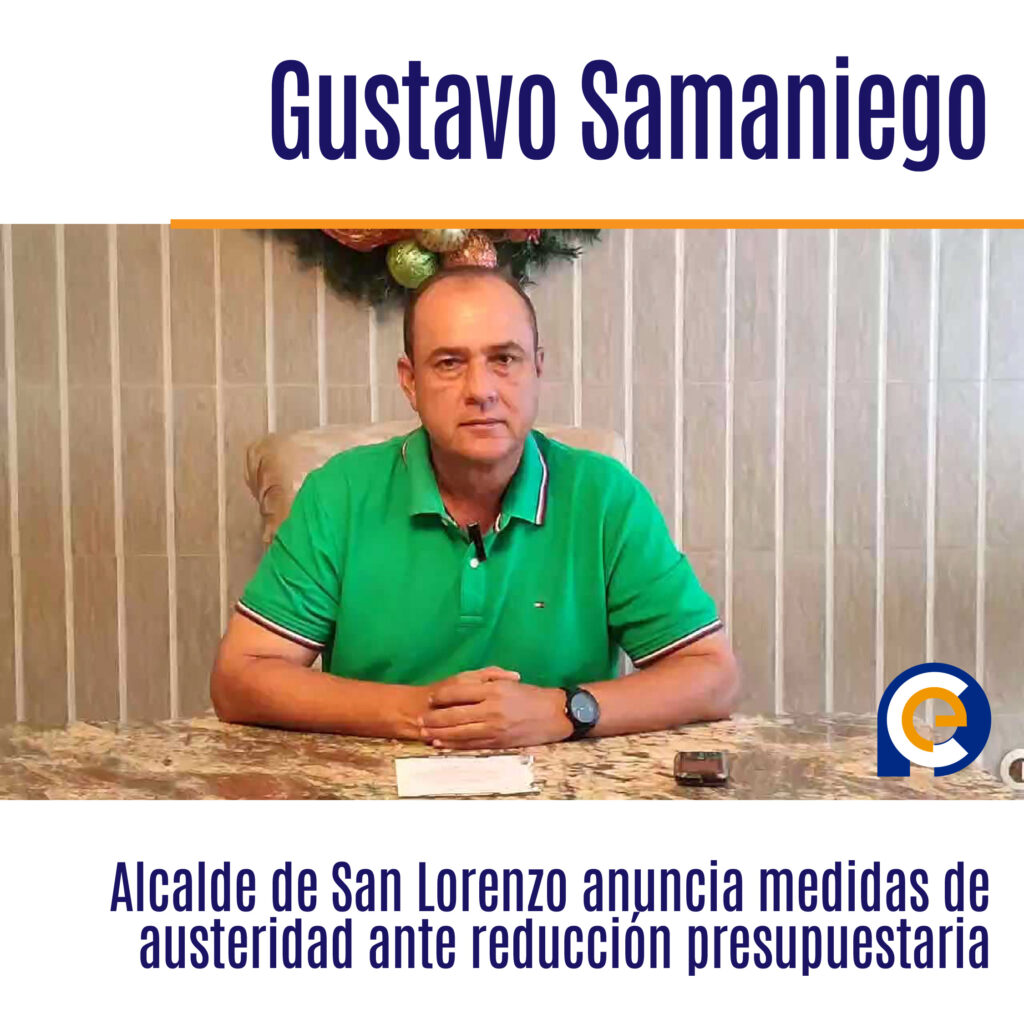 Alcalde de San Lorenzo anuncia medidas de austeridad ante reducción presupuestaria