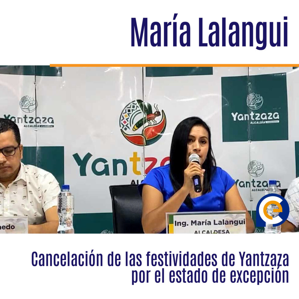 Cancelación de las festividades de Yantzaza por el estado de excepción
