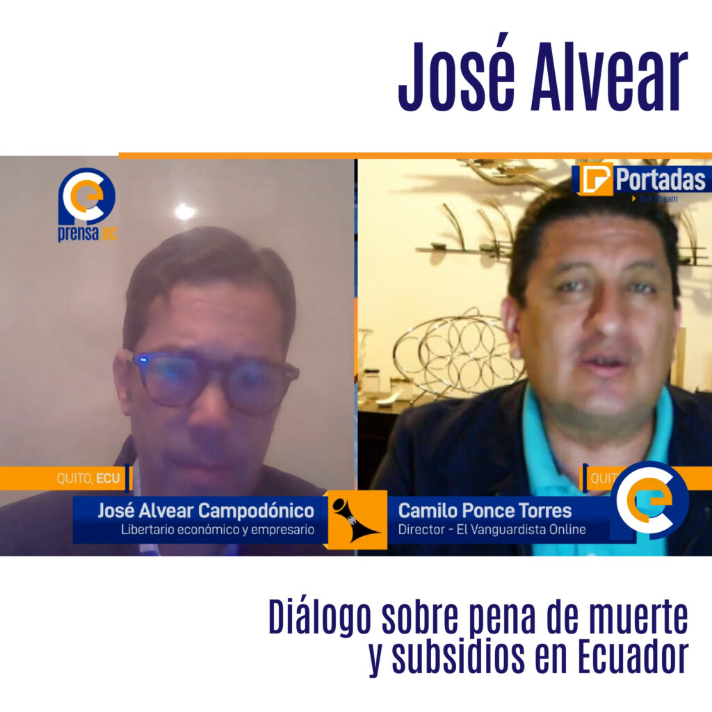 Diálogo sobre pena de muerte y subsidios en Ecuador