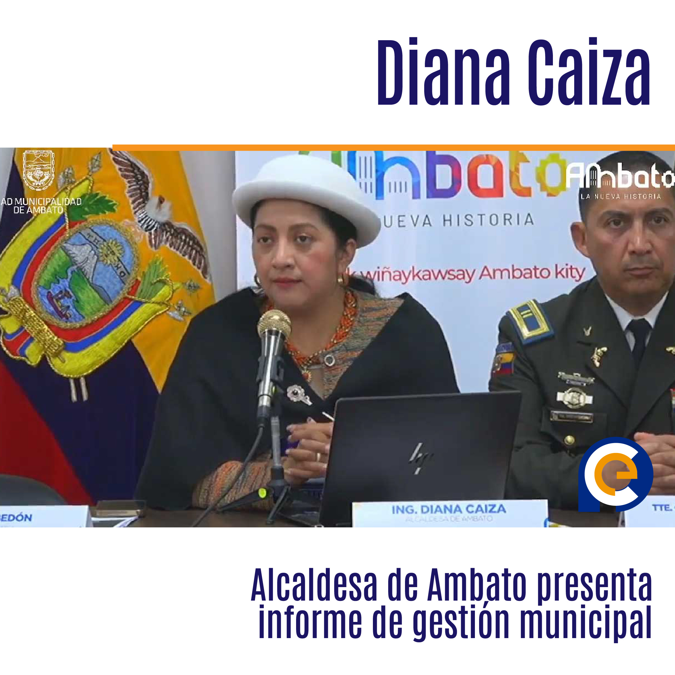Alcaldesa de Ambato presenta informe de gestión municipal