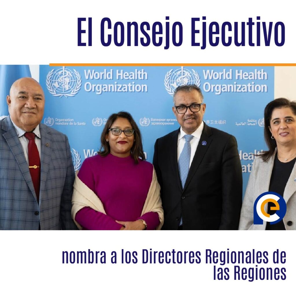 El Consejo Ejecutivo nombra a los Directores Regionales de las Regiones del Mediterráneo Oriental, Asia Sudoriental y el Pacífico Occidental