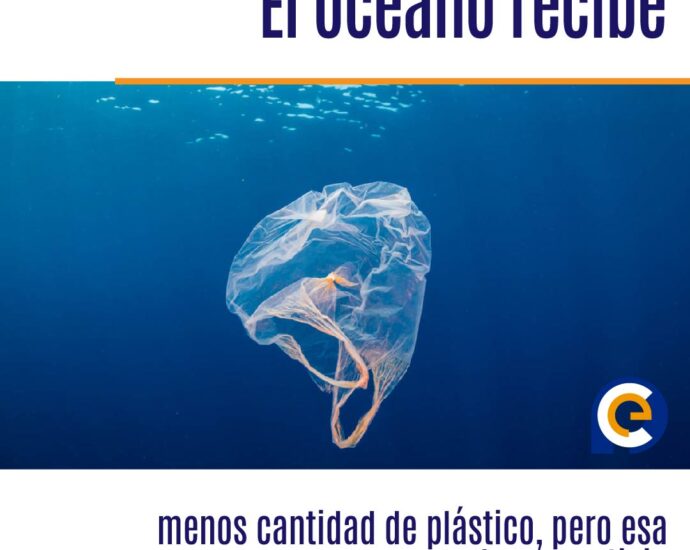 El océano recibe menos cantidad de plástico, pero esa no es una buena noticia