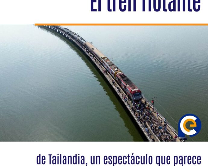 El tren flotante de Tailandia, un espectáculo que parece sacado de una película