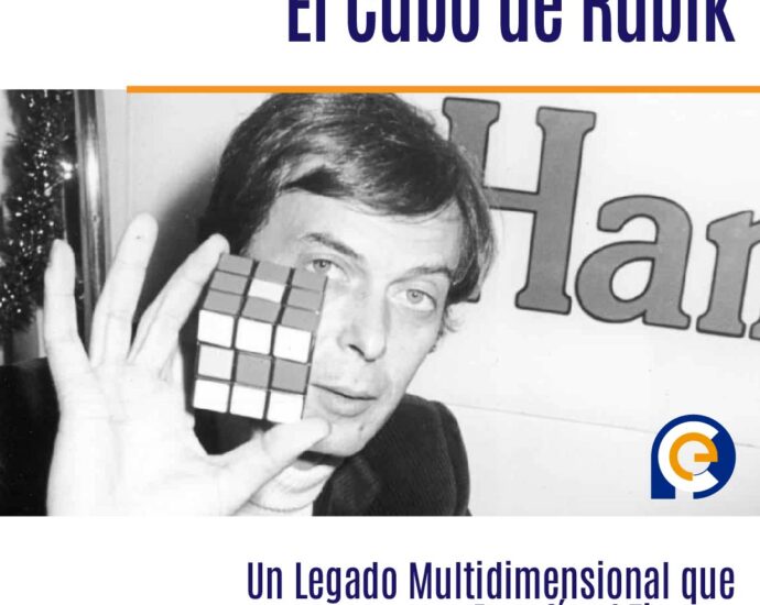En 1975, el escultor Ernő Rubik solicita la patente del cubo mágico que actualmente se conoce como "El cubo de Rubik"