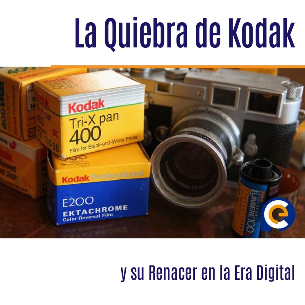 En el 2012 la histórica empresa Eastman Kodak se declara en quiebra