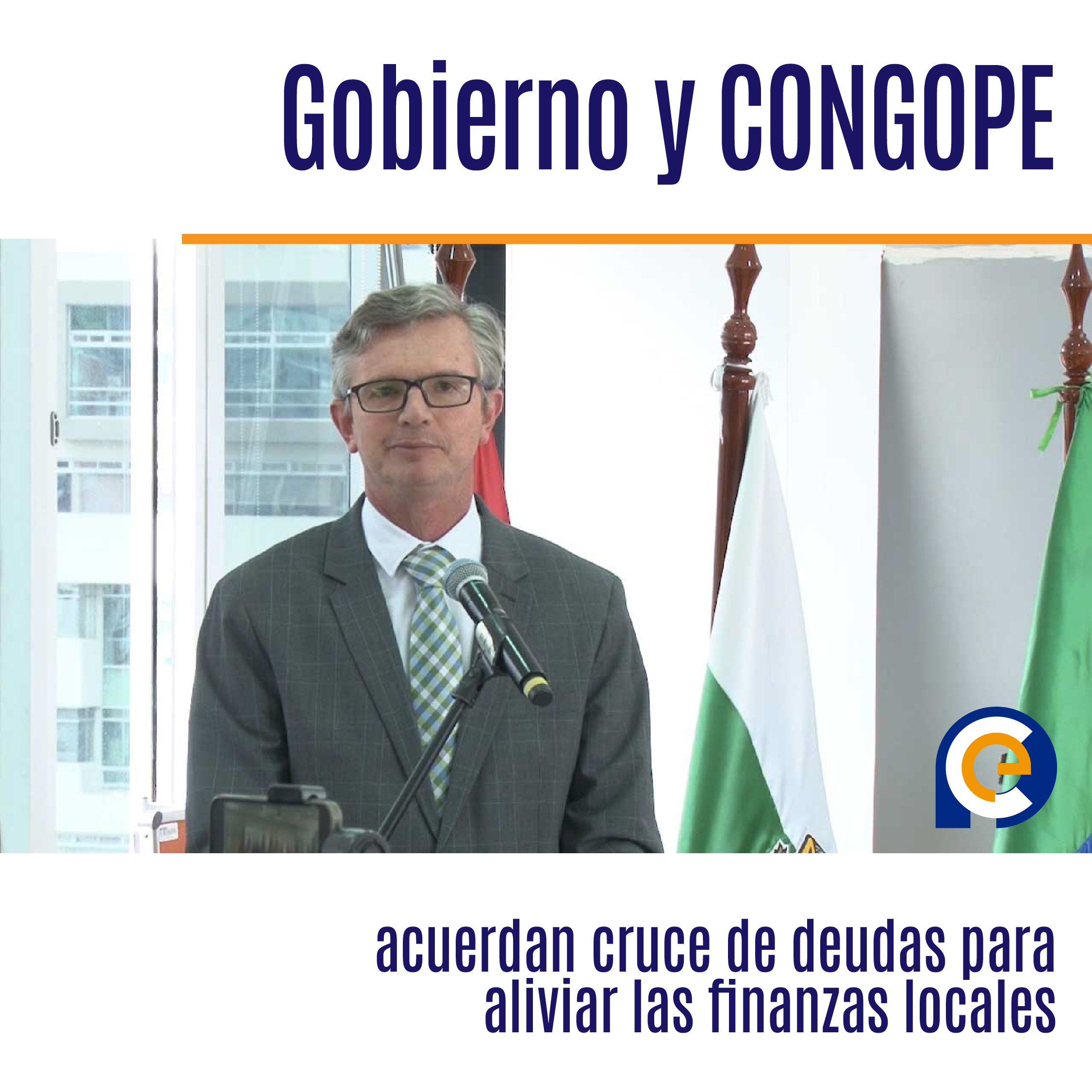 Gobierno y CONGOPE acuerdan cruce de deudas para aliviar las finanzas locales
