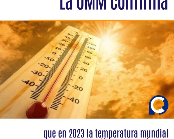La Organización Meteorológica Mundial confirma que en 2023 la temperatura mundial batió todos los récords