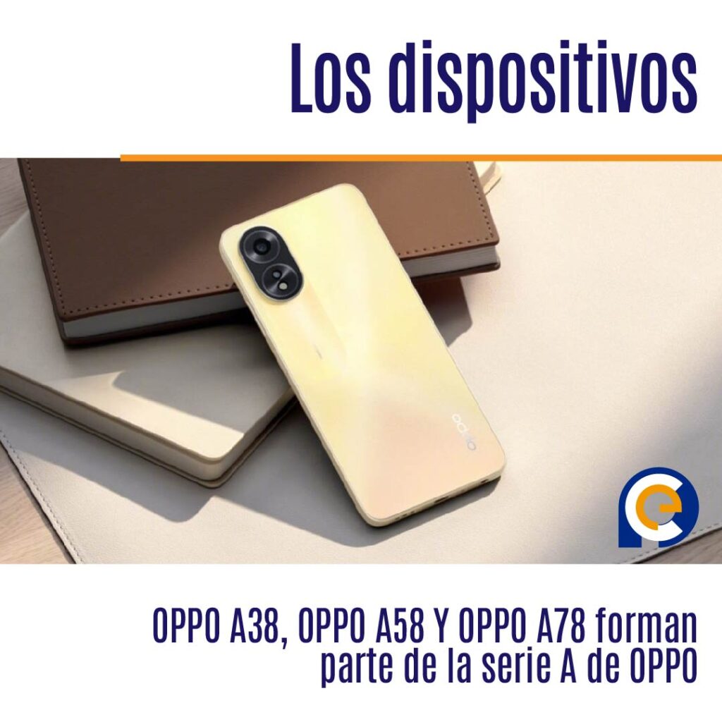 Los dispositivos OPPO A38, OPPO A58 Y OPPO A78 forman parte de la serie A de OPPO con increíbles funcionalidades