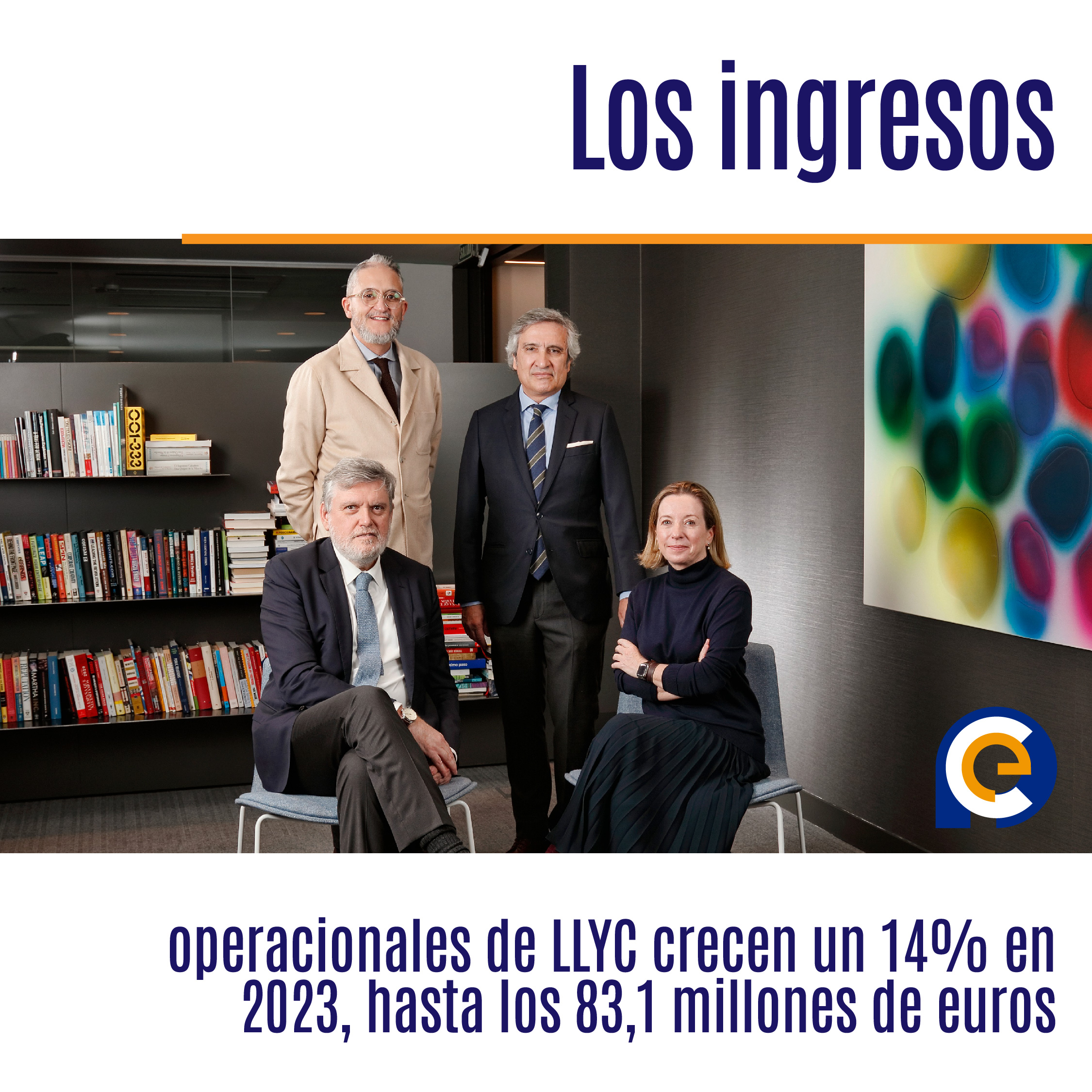 Los ingresos operacionales de LLYC crecen un 14% en 2023, hasta los 83,1 millones de euros