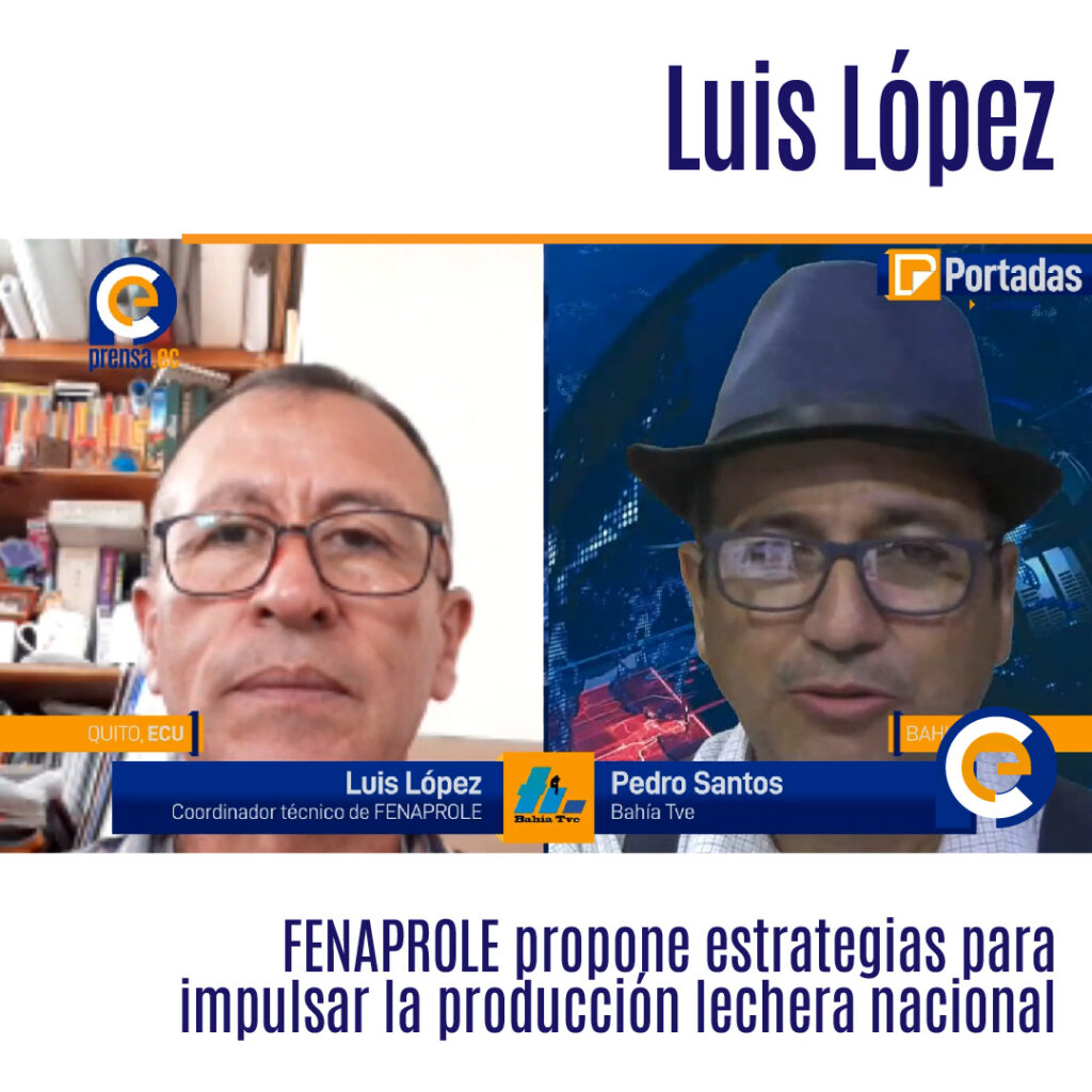 Luis López, coordinador técnico de la Federación Nacional de Productores de Leche