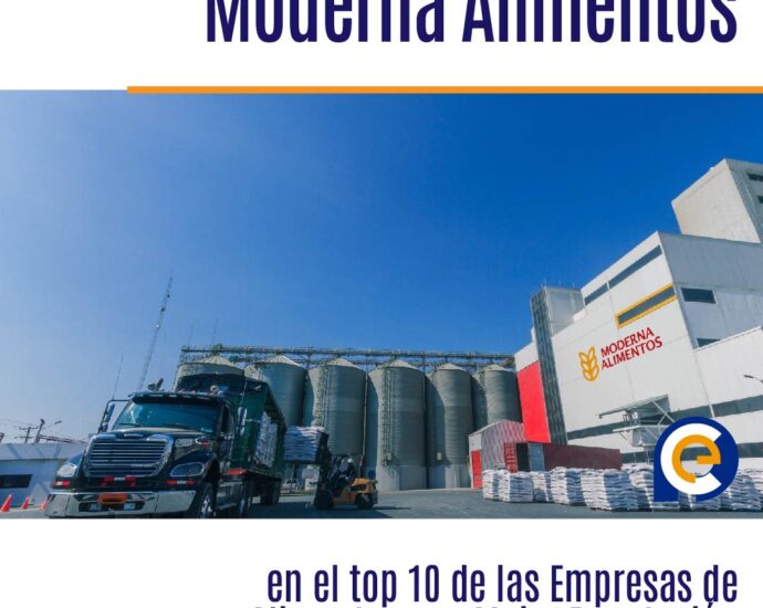 Moderna Alimentos en el top 10 de las Empresas de Alimentos con Mejor Reputación Corporativa del Ranking Merco