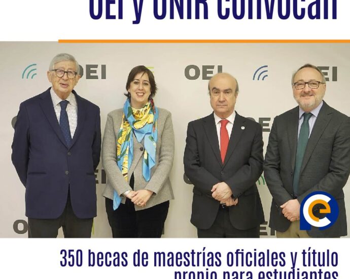 OEI y UNIR convocan 350 becas de maestrías oficiales y título propio para estudiantes iberoamericanos
