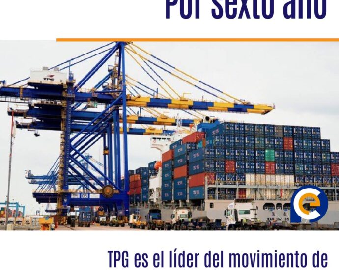 Por sexto año, TPG es el líder del movimiento de contenedores del Ecuador