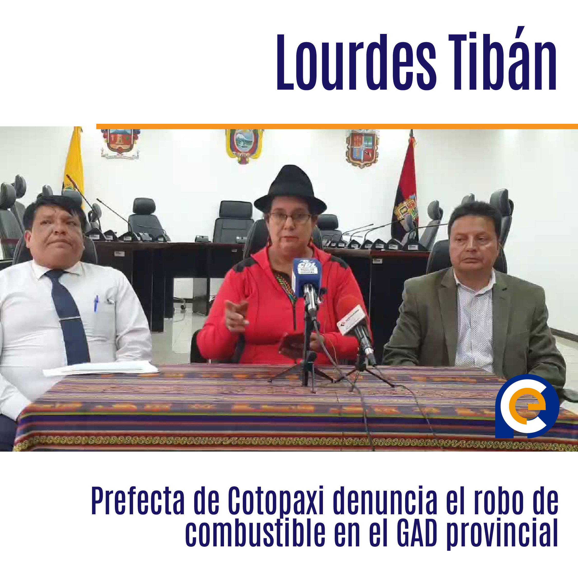 Prefecta de Cotopaxi denuncia el robo de combustible en el GAD provincial