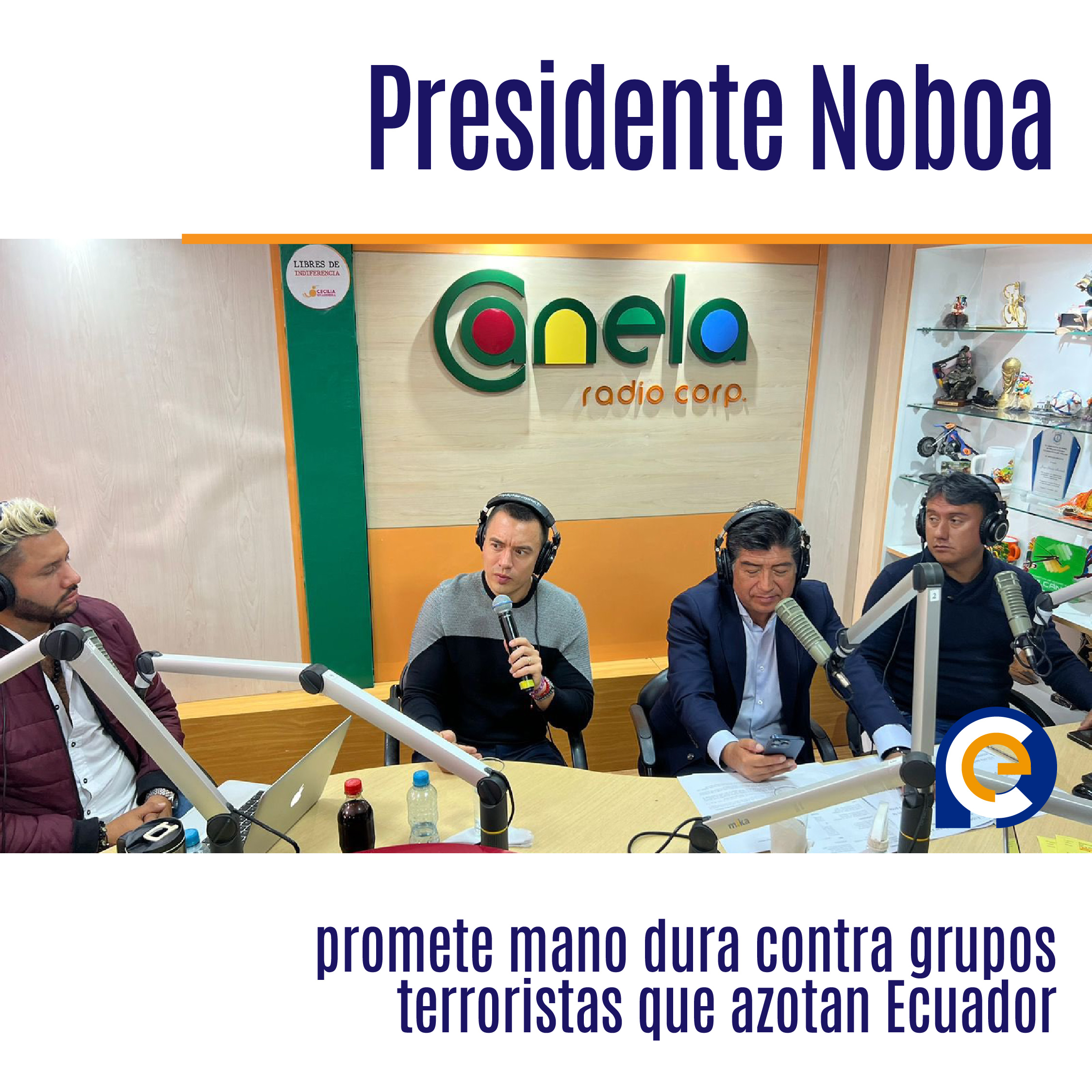 Presidente Noboa promete mano dura contra grupos terroristas que azotan Ecuador