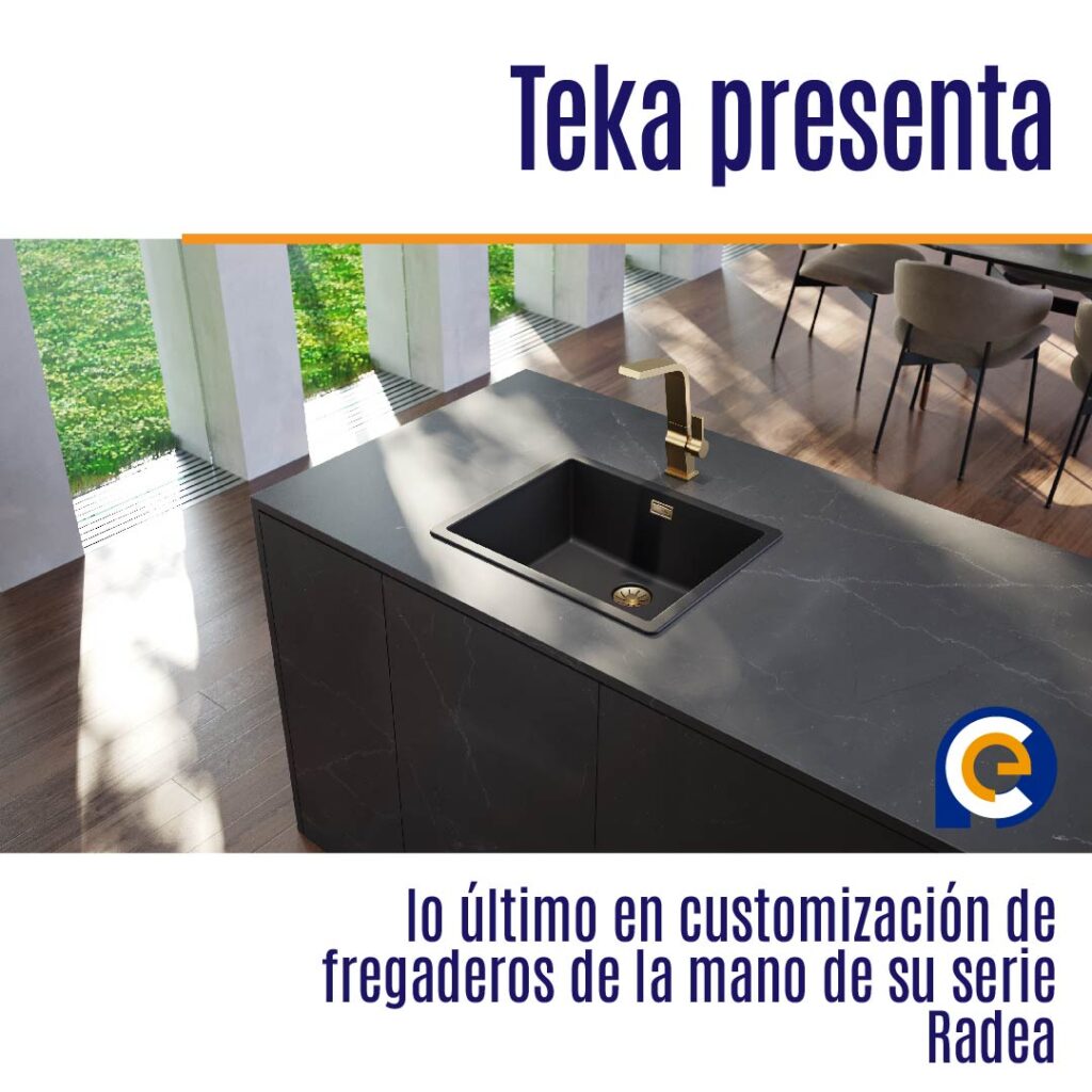 Teka presenta lo último en customización de fregaderos de la mano de su serie Radea