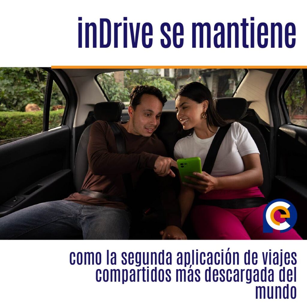 inDrive se mantiene como la segunda aplicación de viajes compartidos más descargada del mundo