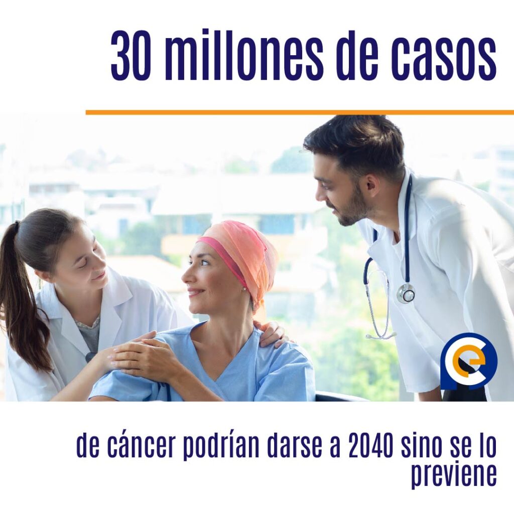 30 millones de casos de cáncer podrían darse a 2040 sino se lo previene