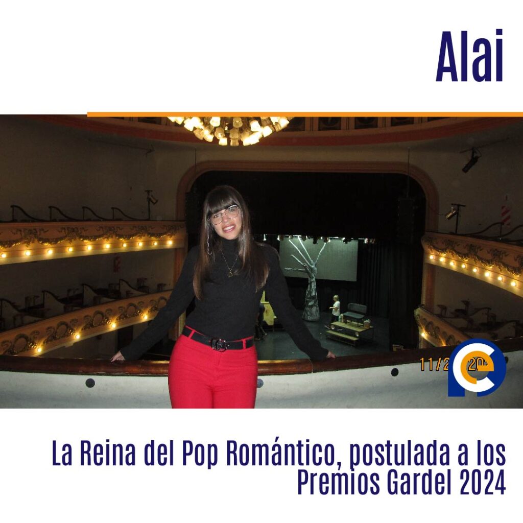 “Alai, La Reina del Pop Romántico” postulada a los Premios Gardel 2024
