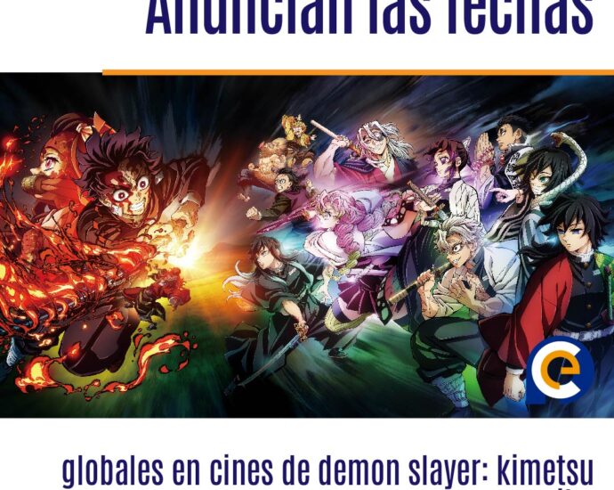Anuncian las fechas globales en cines de demon slayer: kimetsu no yaiba -to the hashira training
