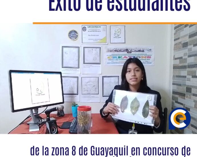 Éxito de estudiantes de la zona 8 de Guayaquil en concurso de ciencias y tecnología
