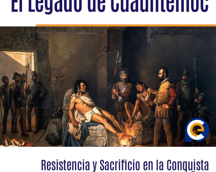 Hernán Cortés hace ejecutar a Cuauhtémoc, último emperador azteca, en1525, en México