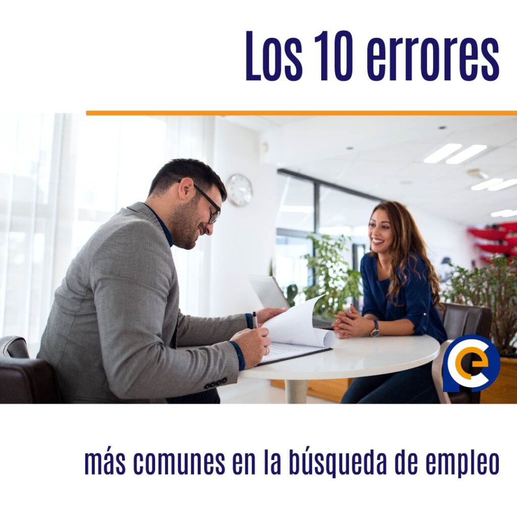 Los 10 errores más comunes en la búsqueda de empleo