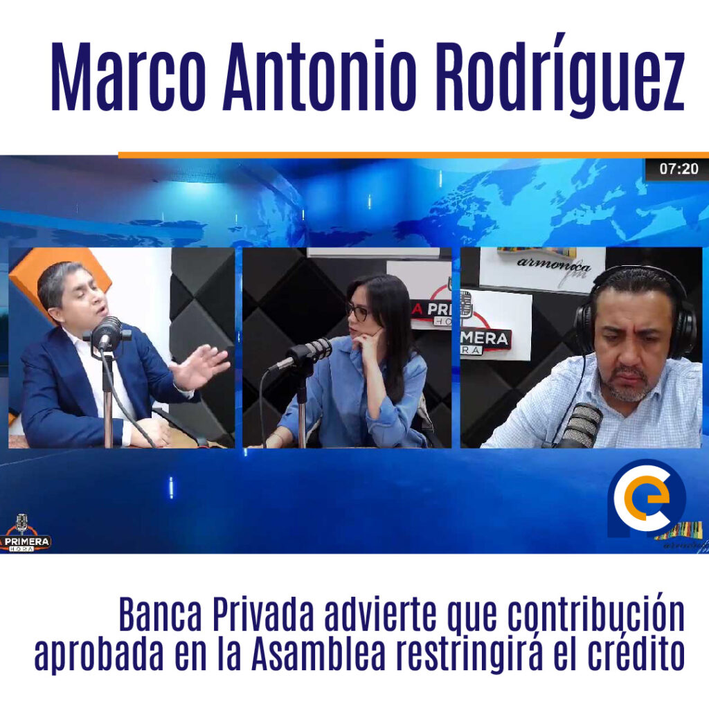 Marco Antonio Rodríguez, Presidente de la Asociación de Bancos privados