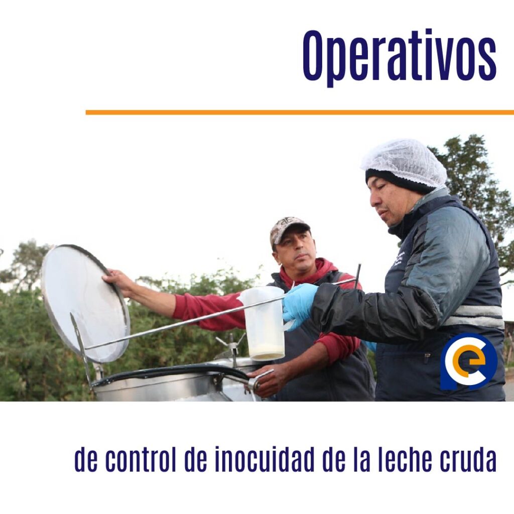 Operativos de control de inocuidad de la leche cruda
