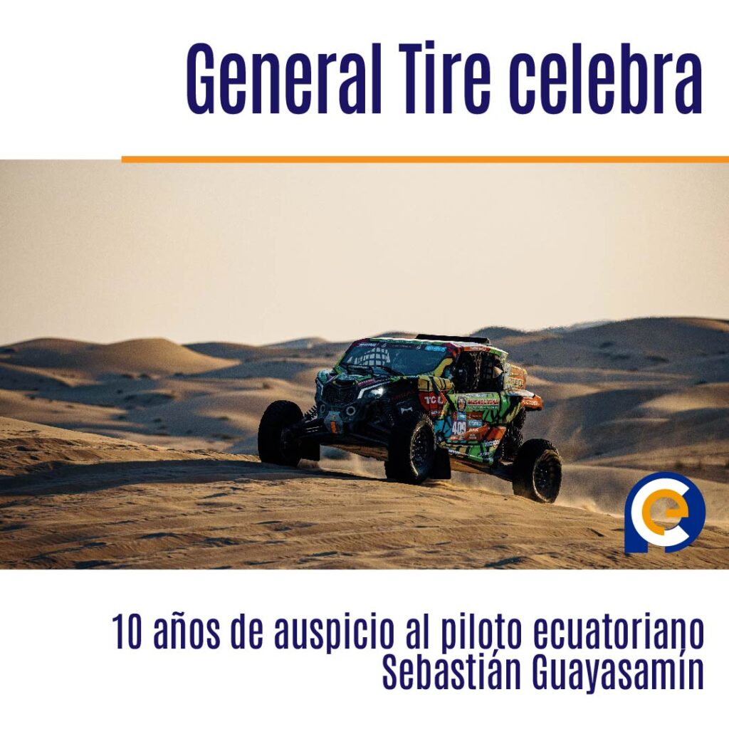 Una década de aventuras en el Rally Dakar: General Tire celebra 10 años de auspicio al piloto ecuatoriano Sebastián Guayasamín