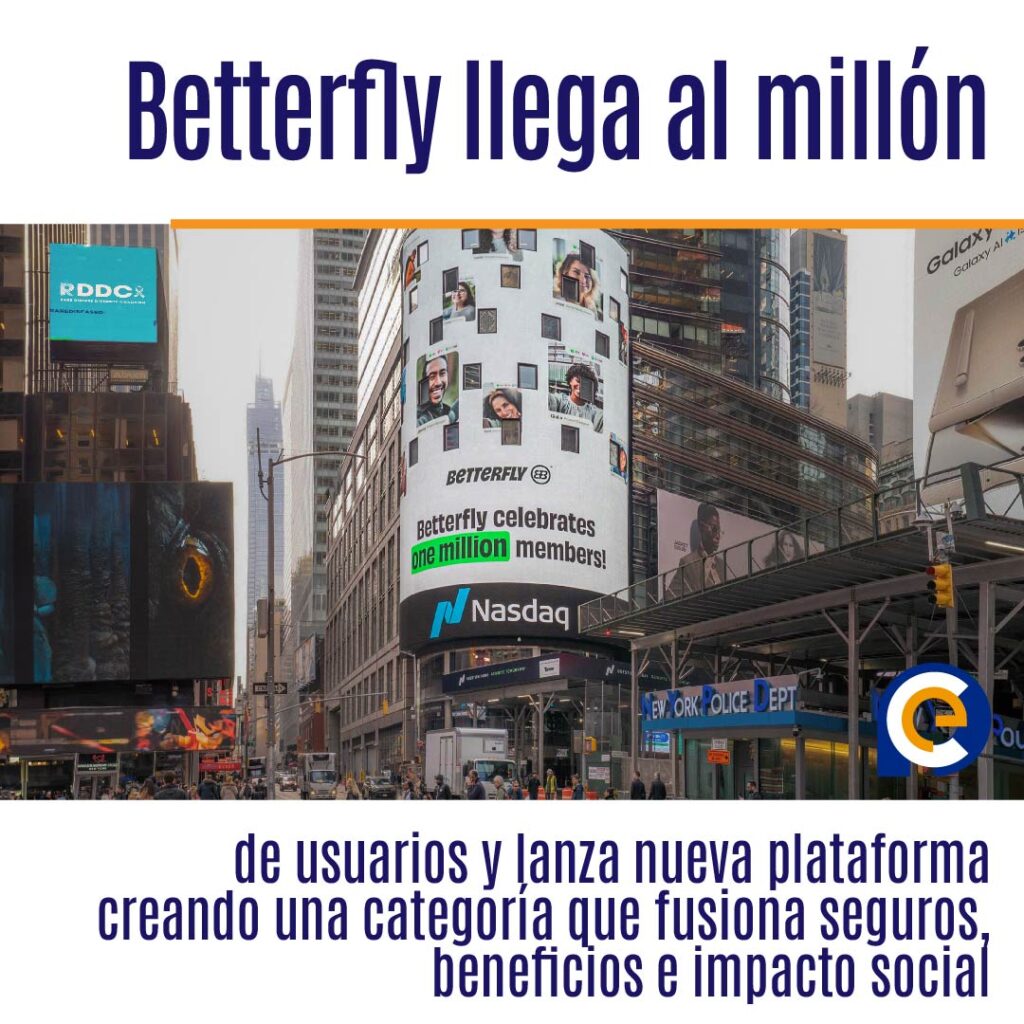 Betterfly llega al millón de usuarios y lanza nueva plataforma creando una categoría que fusiona seguros, beneficios e impacto social