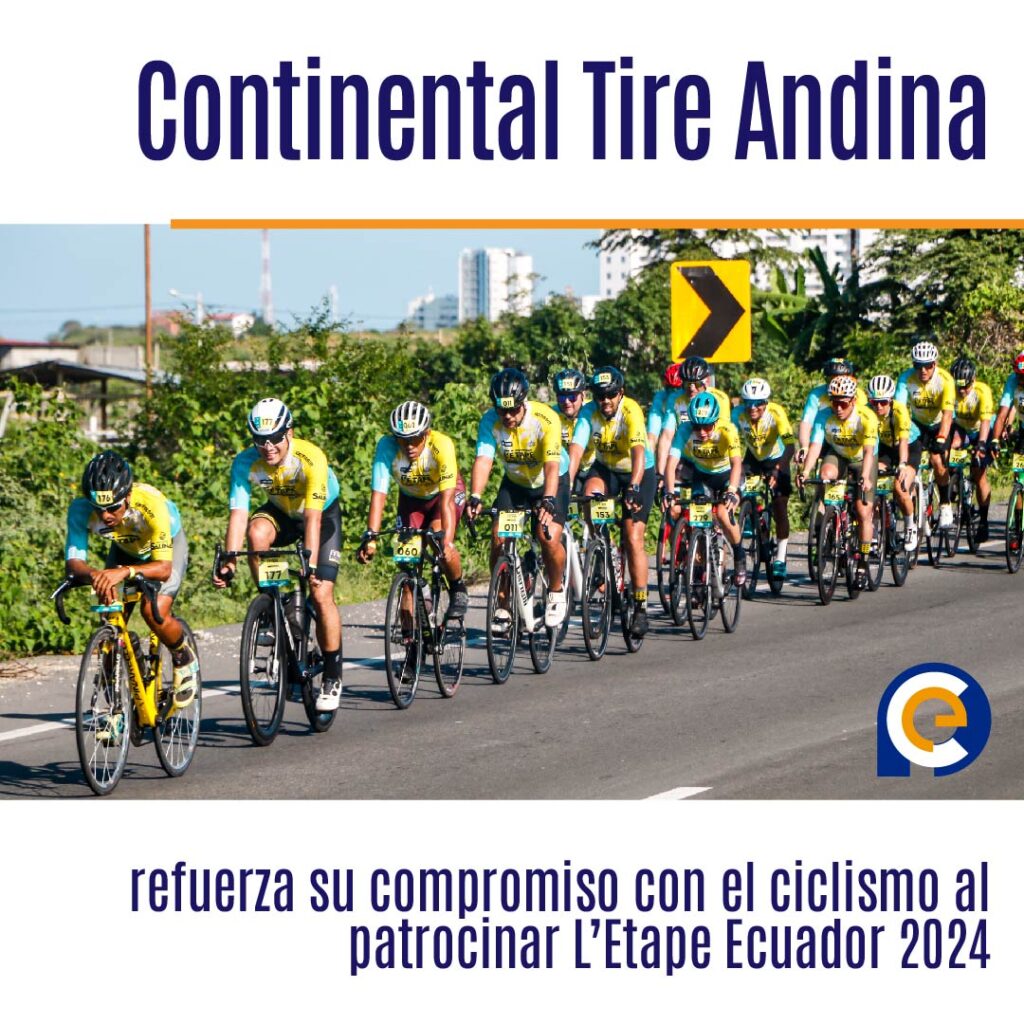 Continental Tire Andina refuerza su compromiso con el ciclismo al patrocinar L’Etape Ecuador 2024