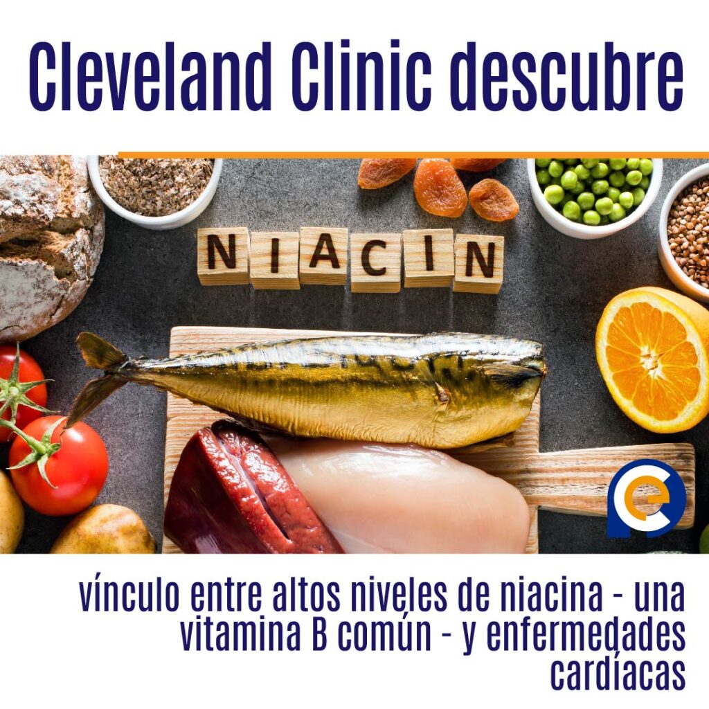 Estudio liderado por Cleveland Clinic descubre vínculo entre altos niveles de niacina - una vitamina B común - y enfermedades cardíacas