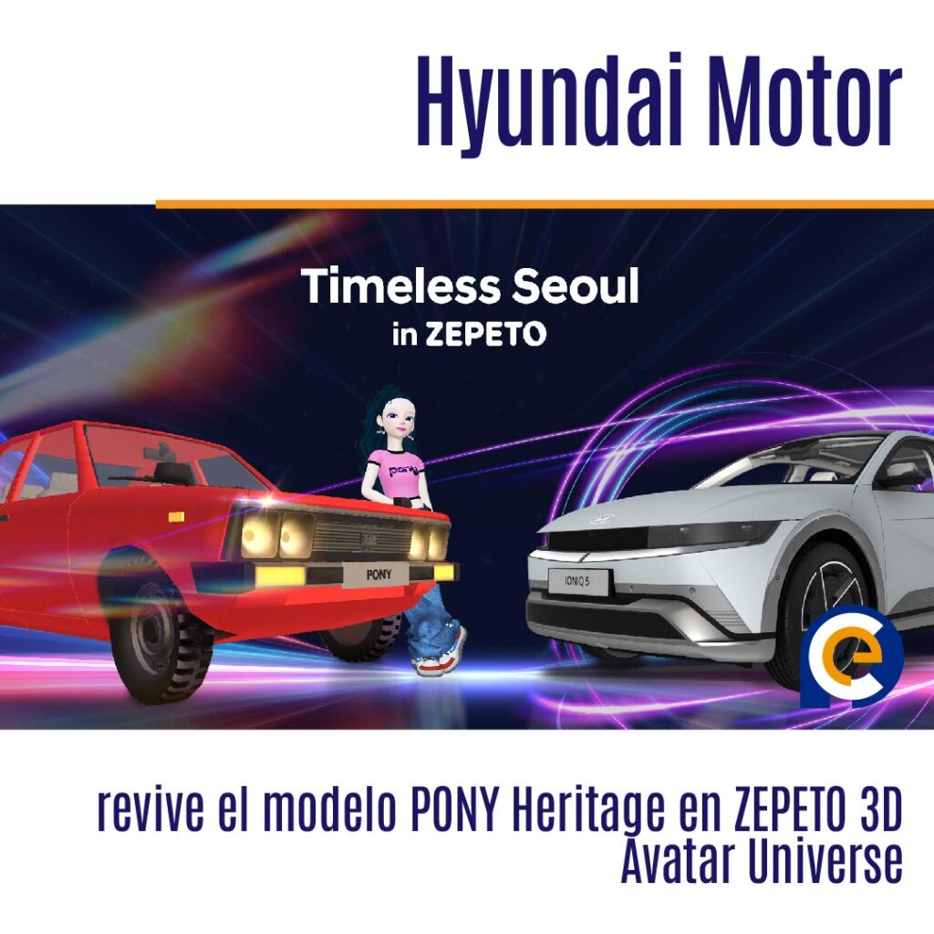 Hyundai Motor revive el modelo PONY Heritage en ZEPETO 3D Avatar Universe