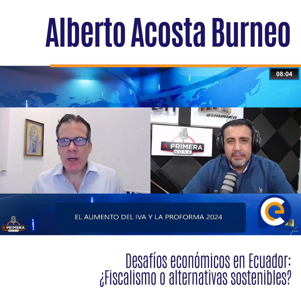analista político Alberto Acosta Burneo