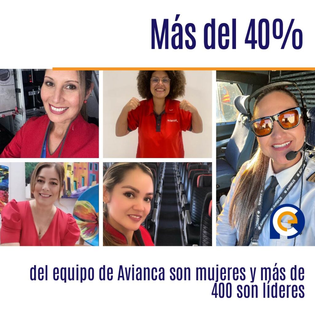 Más del 40% del equipo de Avianca son mujeres y más de 400 son líderes