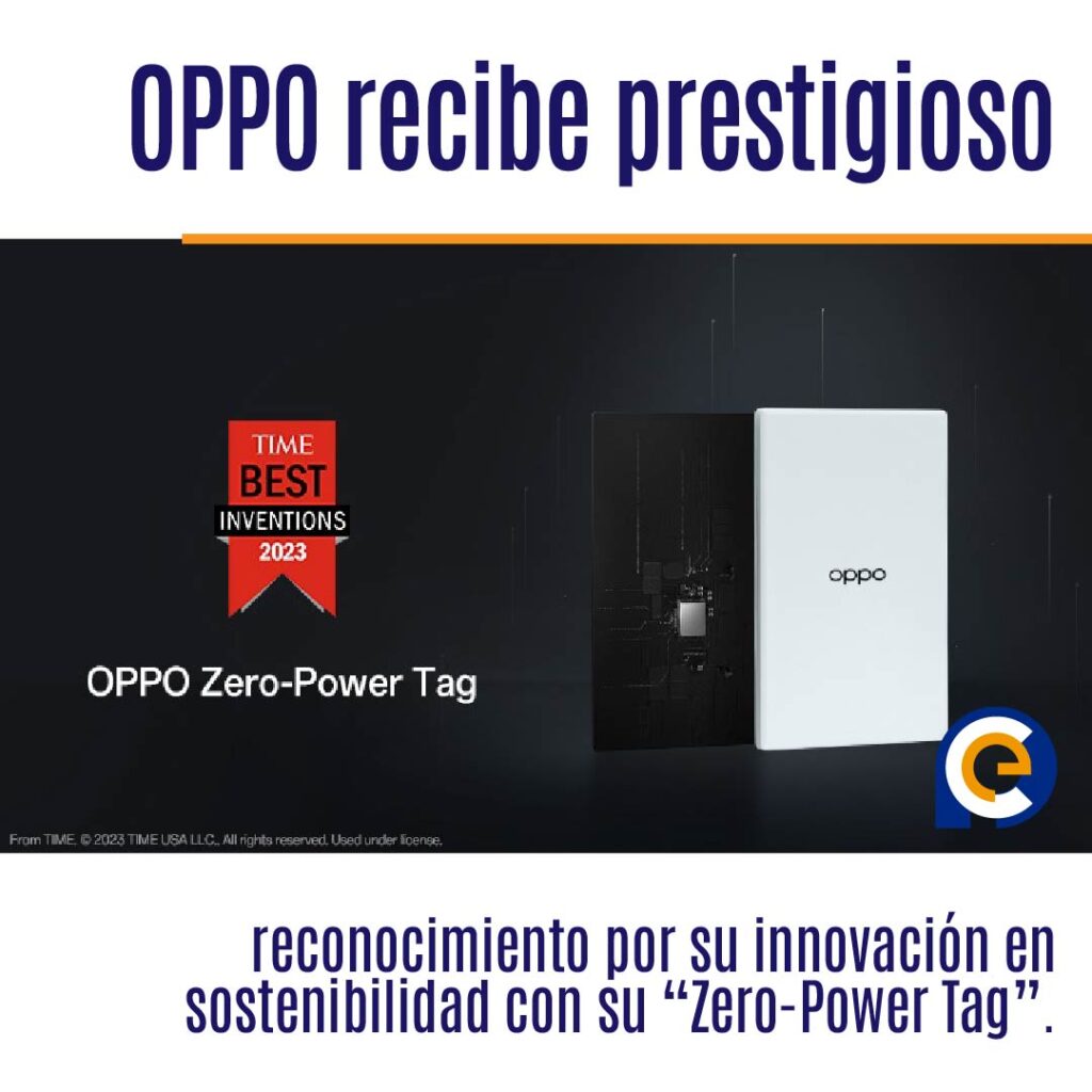 OPPO recibe prestigioso reconocimiento por su innovación en sostenibilidad con su “Zero-Power Tag”