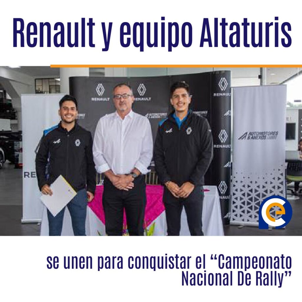 Renault y equipo Altaturis se unen para conquistar el “Campeonato Nacional De Rally”