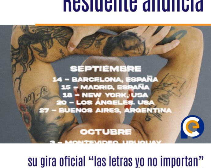 Residente anuncia su gira oficial “las letras yo no importan” comenzando en septiembre del 2024