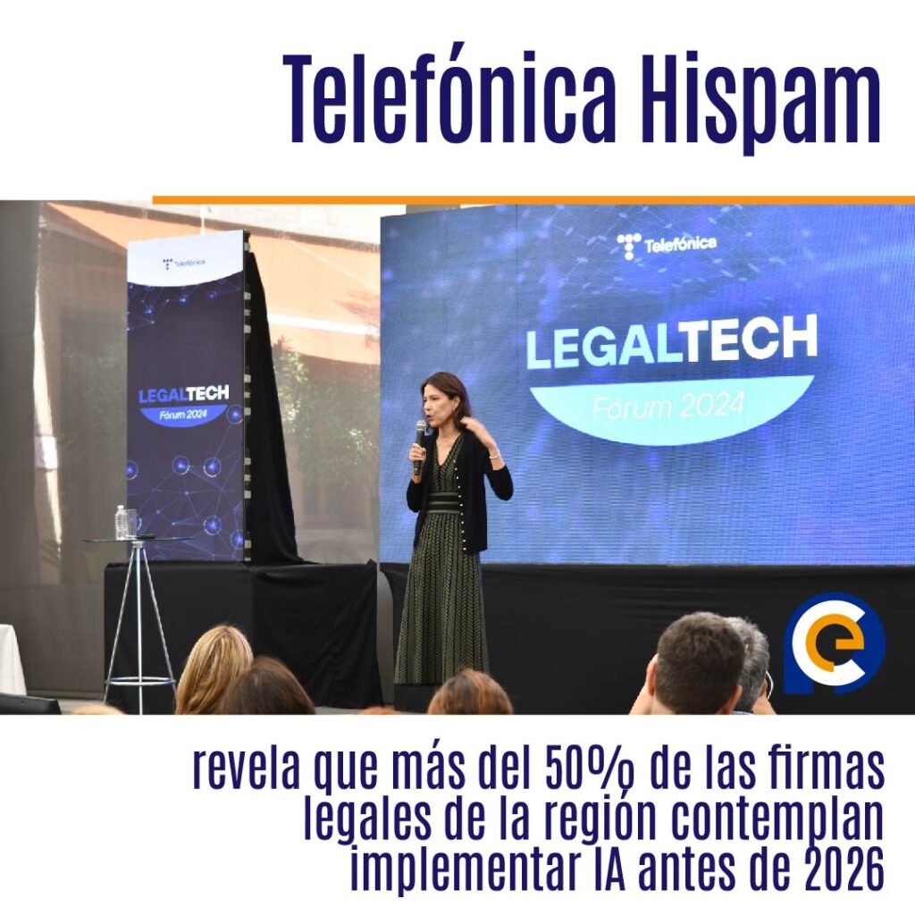 Sondeo de Telefónica Hispam revela que más del 50% de las firmas legales de la región contemplan implementar IA antes de 2026