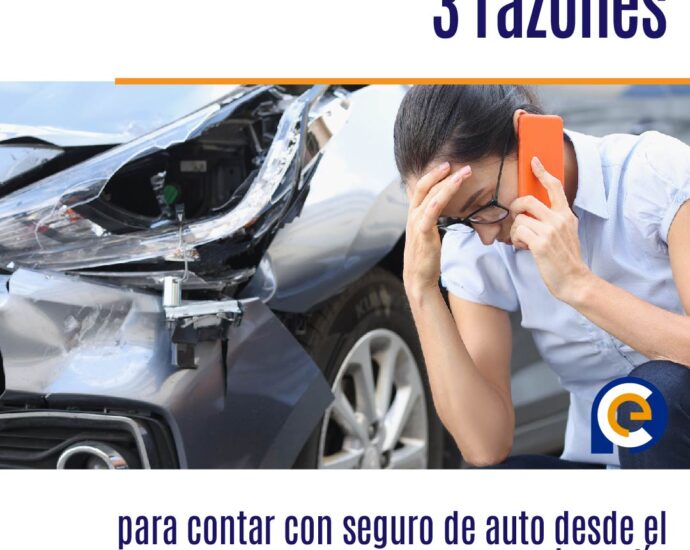 3 razones para contar con seguro de auto desde el primer día