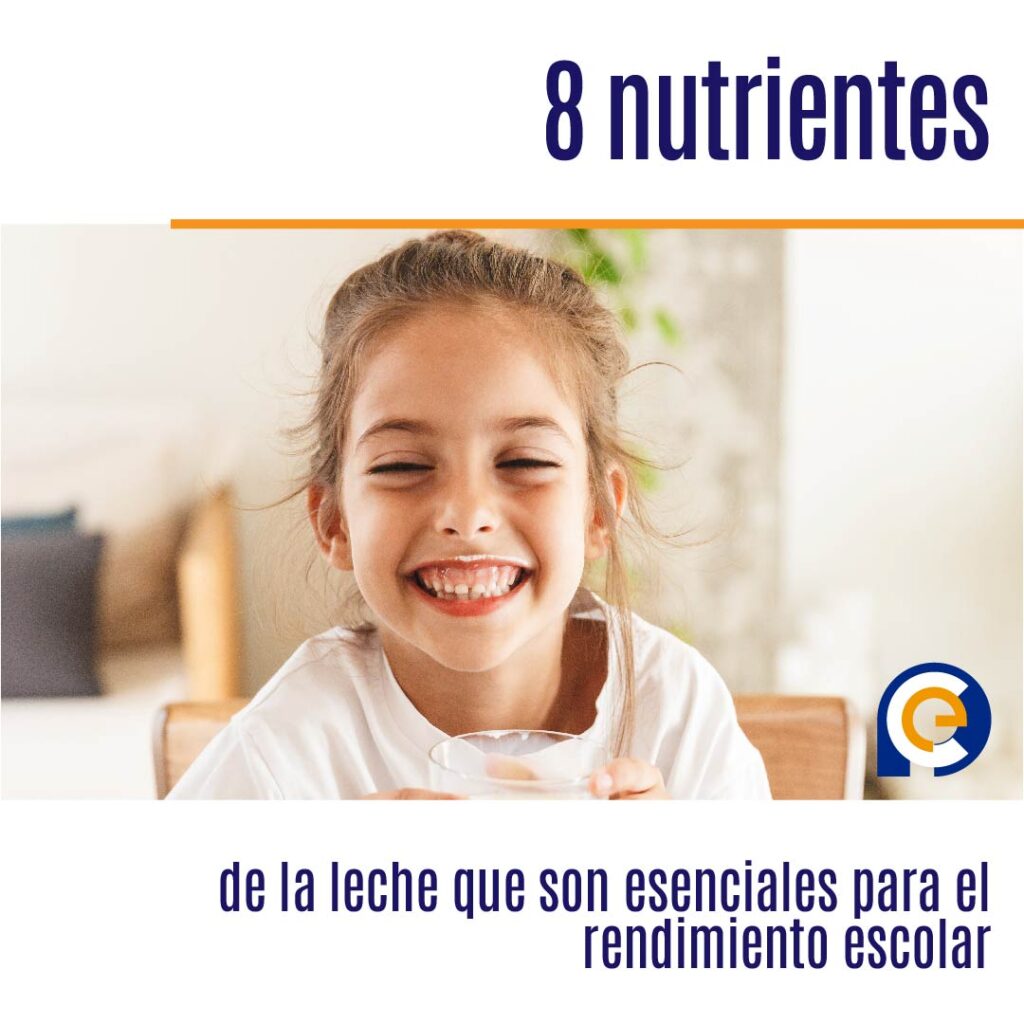 8 nutrientes de la leche que son esenciales para el rendimiento escolar