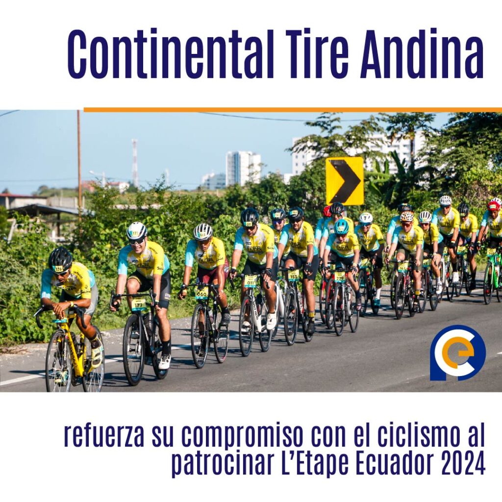 Continental Tire Andina refuerza su compromiso con el ciclismo al patrocinar L’Etape Ecuador 2024
